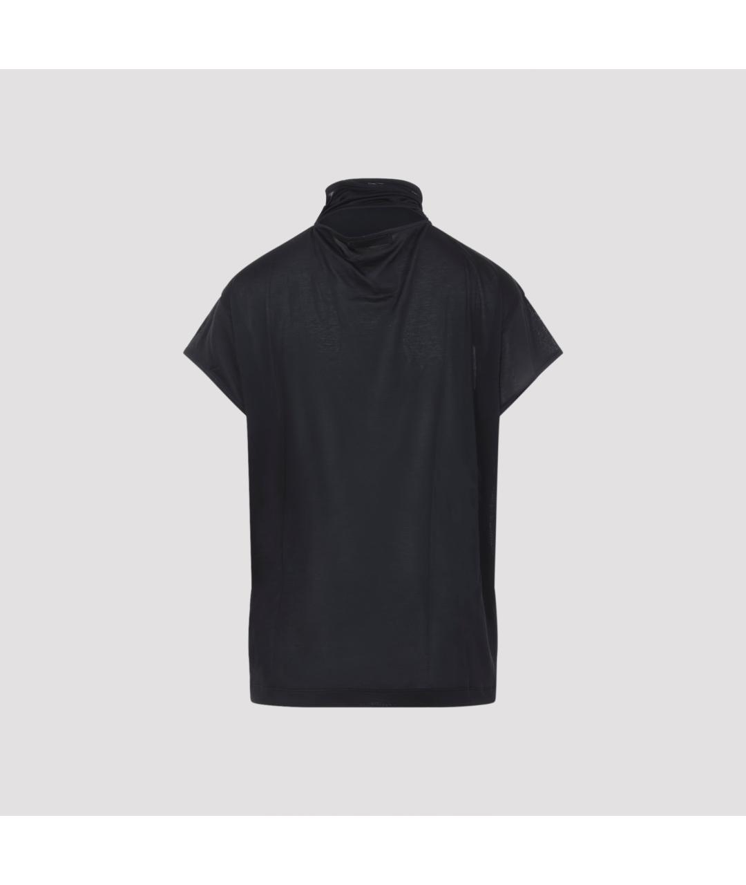 LEMAIRE Черная хлопковая футболка, фото 2