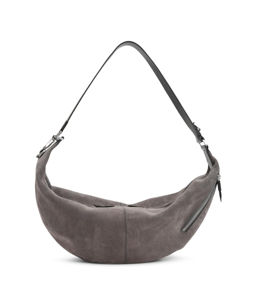 LEMAIRE Серая замшевая сумка через плечо, фото 1