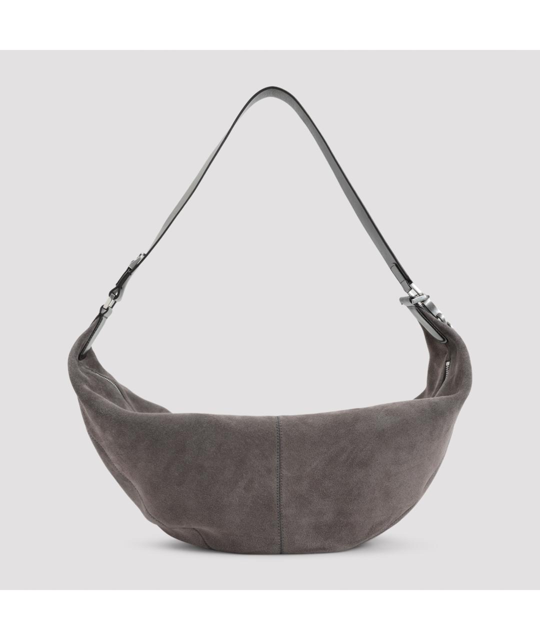 LEMAIRE Серая замшевая сумка через плечо, фото 2
