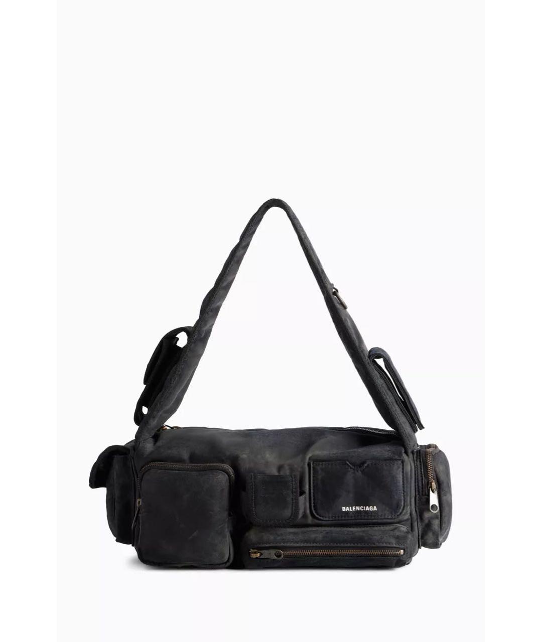 BALENCIAGA Антрацитовая сумка через плечо, фото 5