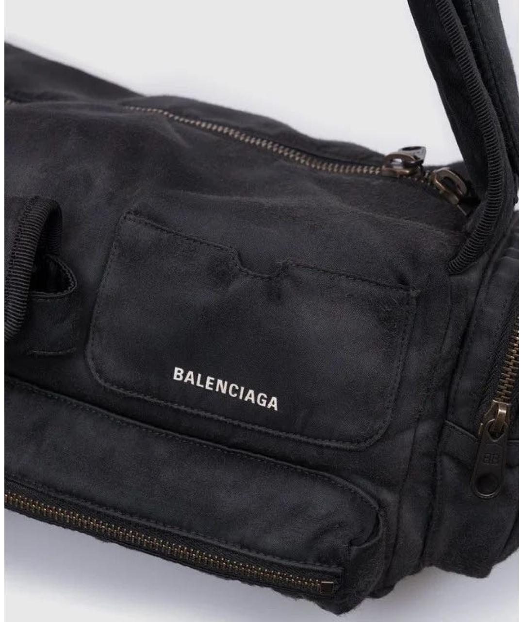 BALENCIAGA Антрацитовая сумка через плечо, фото 3