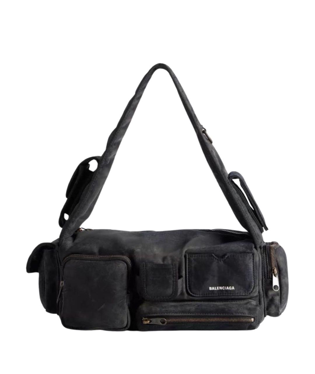 BALENCIAGA Антрацитовая сумка через плечо, фото 1