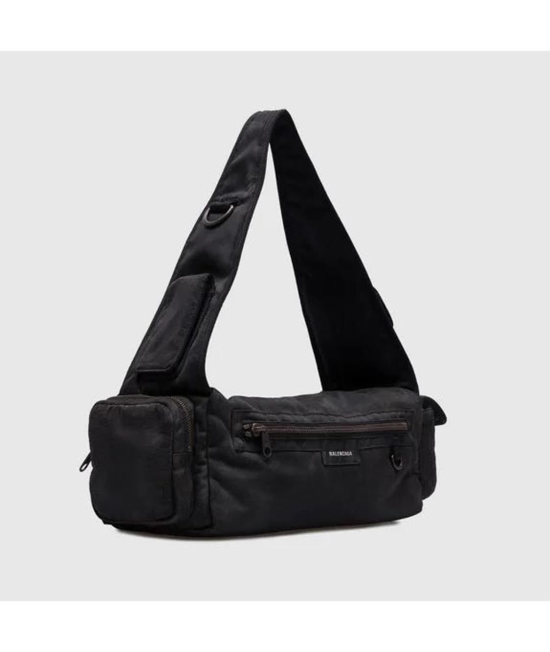 BALENCIAGA Антрацитовая сумка через плечо, фото 4