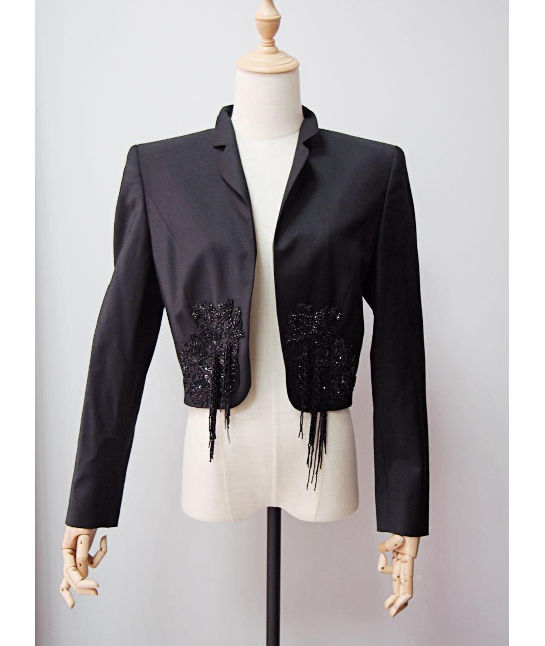ESCADA Черный шерстяной жакет/пиджак, фото 6