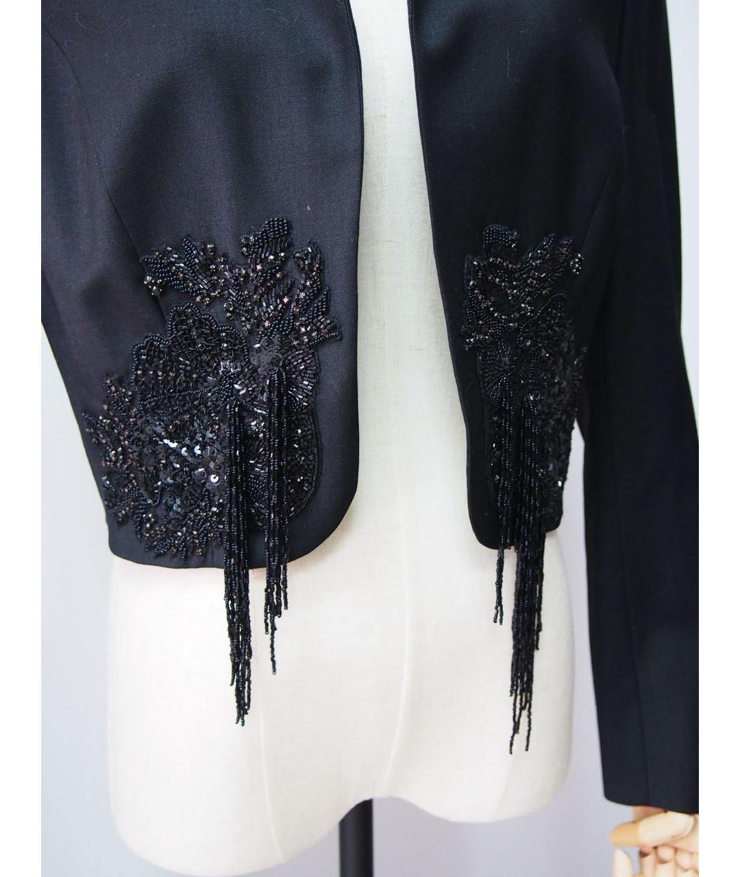 ESCADA Черный шерстяной жакет/пиджак, фото 2
