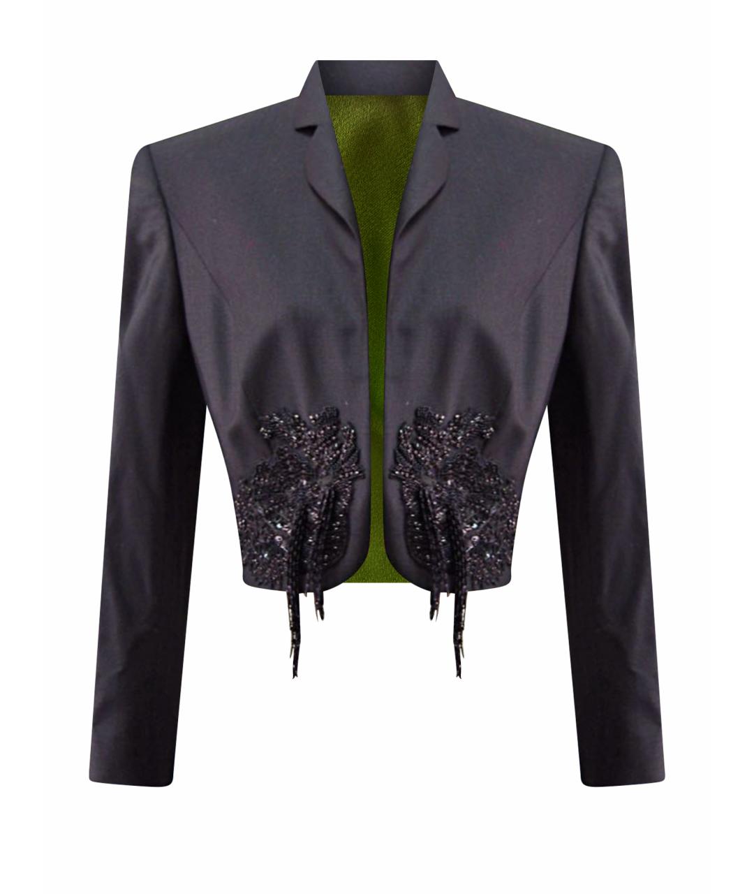 ESCADA Черный шерстяной жакет/пиджак, фото 1