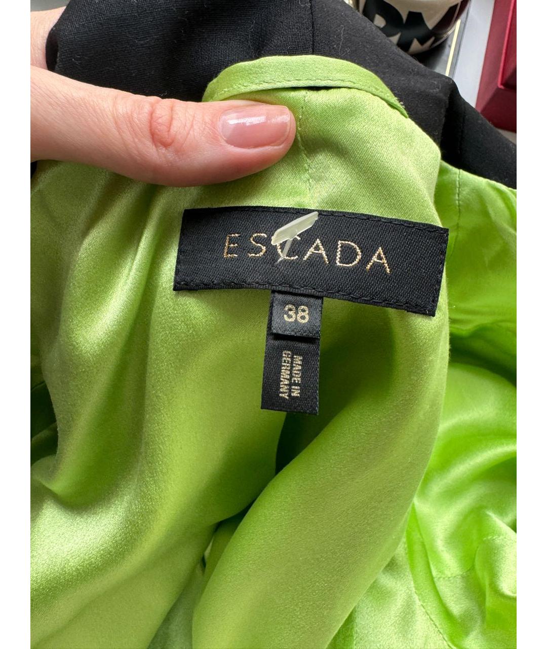 ESCADA Черный шерстяной жакет/пиджак, фото 3