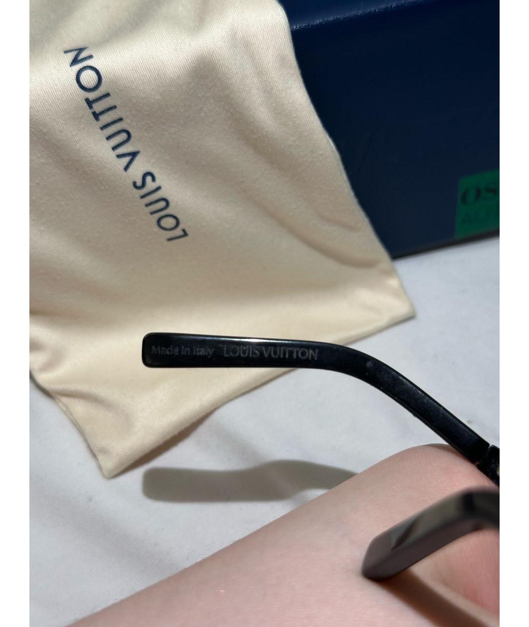 LOUIS VUITTON Черные пластиковые солнцезащитные очки, фото 7