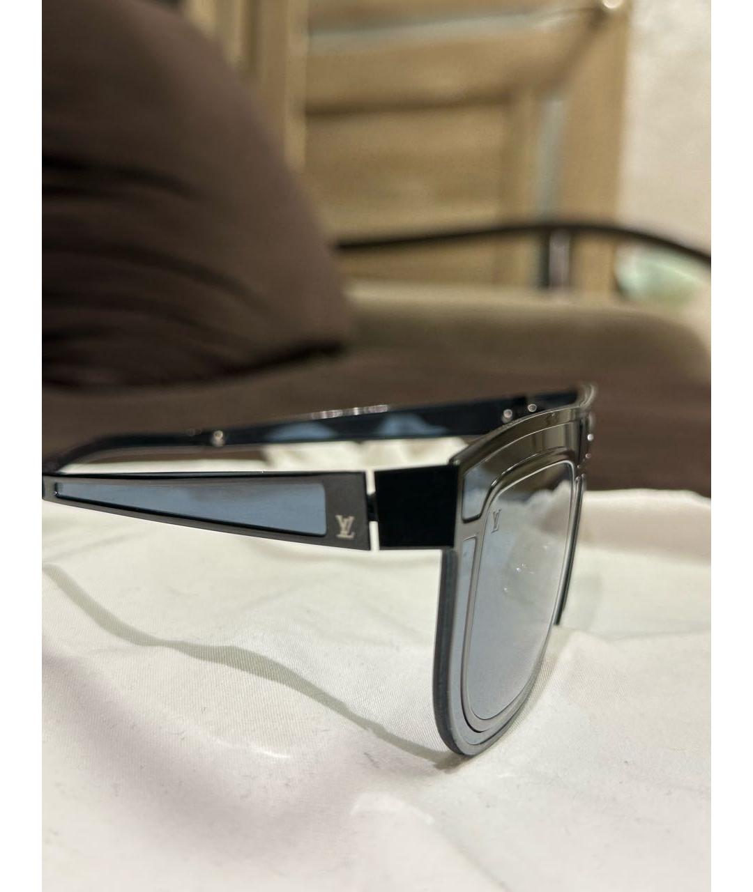 LOUIS VUITTON Черные пластиковые солнцезащитные очки, фото 3