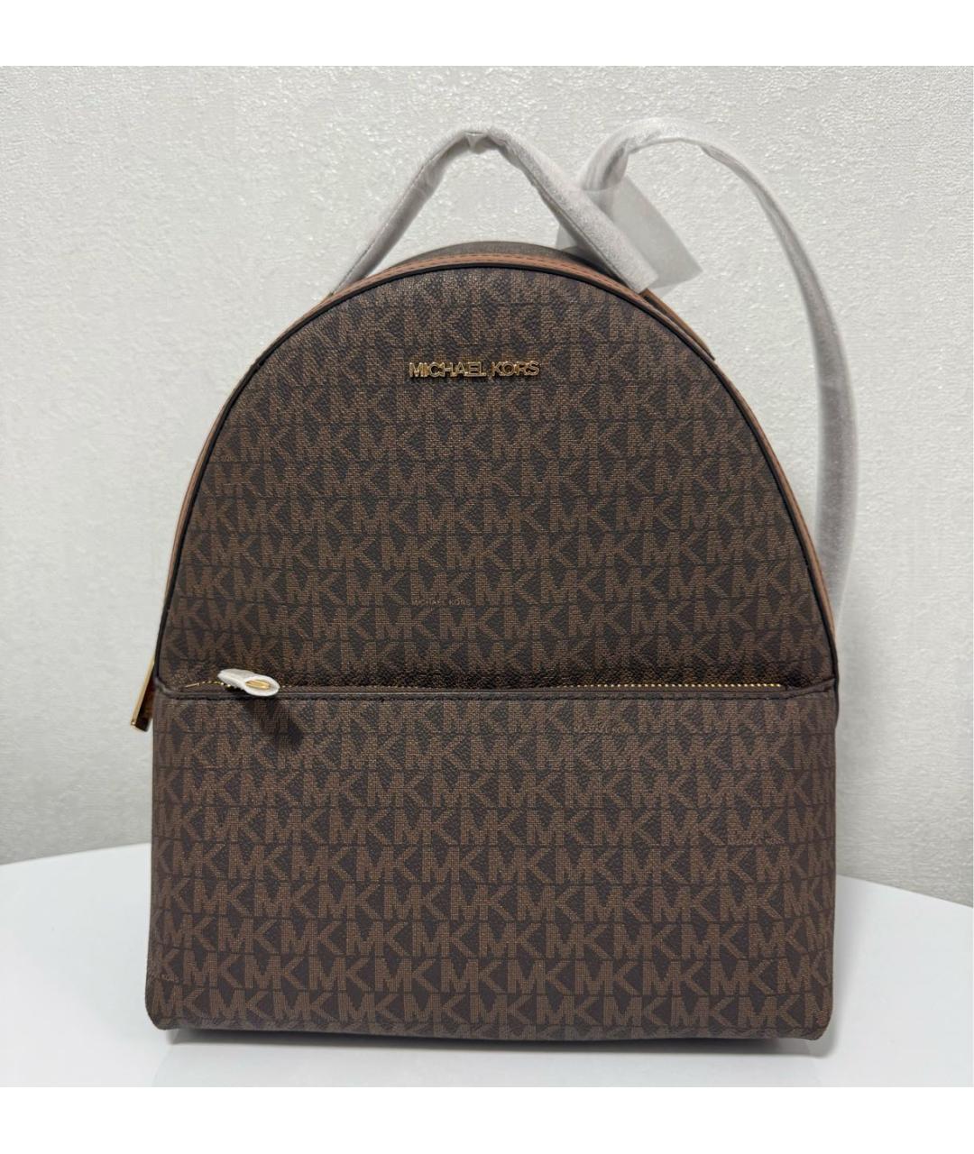 MICHAEL KORS Коричневый кожаный рюкзак, фото 2