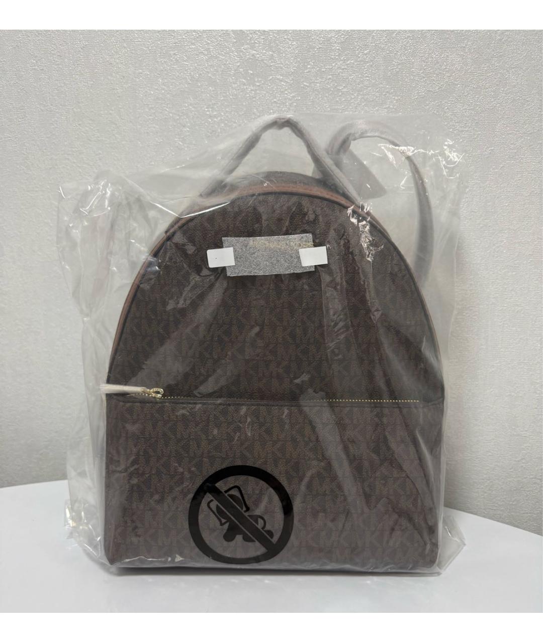 MICHAEL KORS Коричневый кожаный рюкзак, фото 4