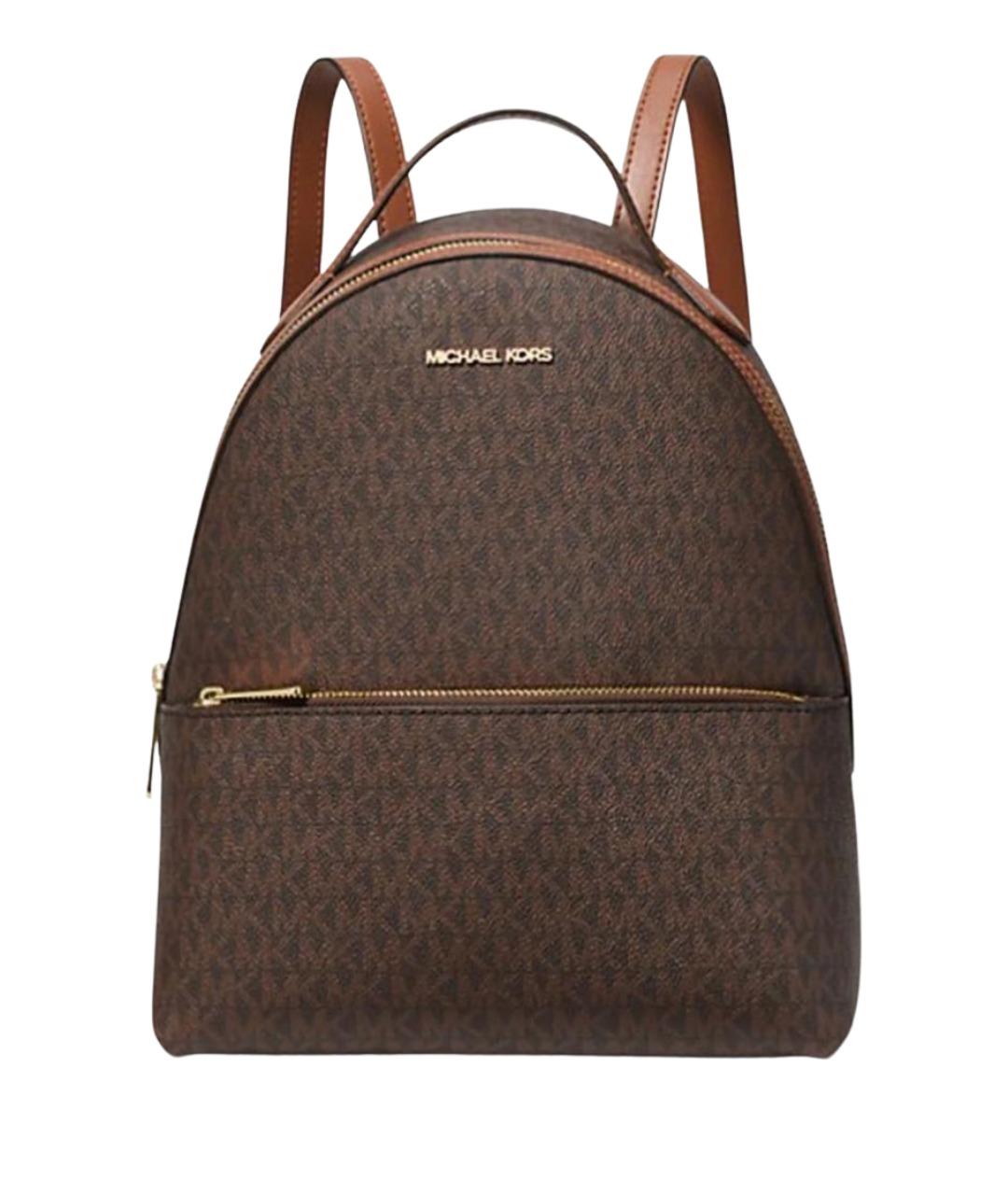 MICHAEL KORS Коричневый кожаный рюкзак, фото 1