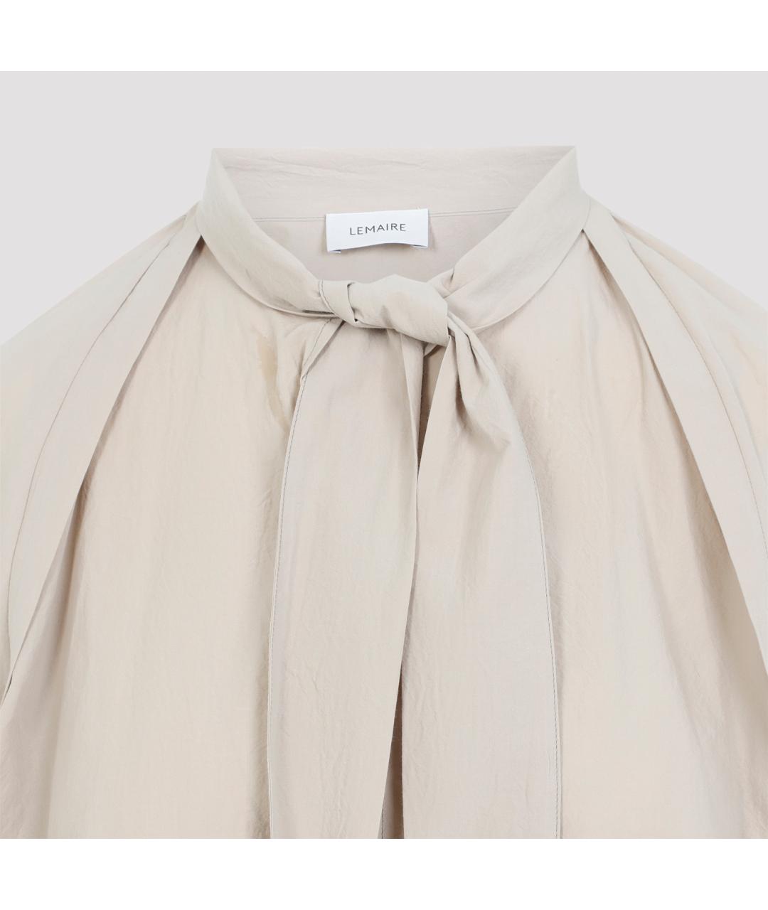 LEMAIRE Бежевая хлопковая блузы, фото 4