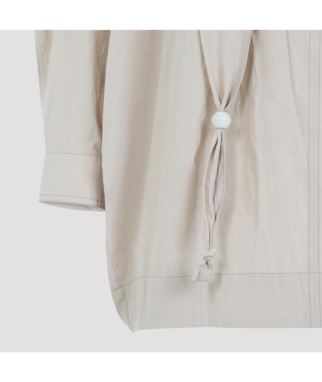 LEMAIRE Бежевая хлопковая блузы, фото 3