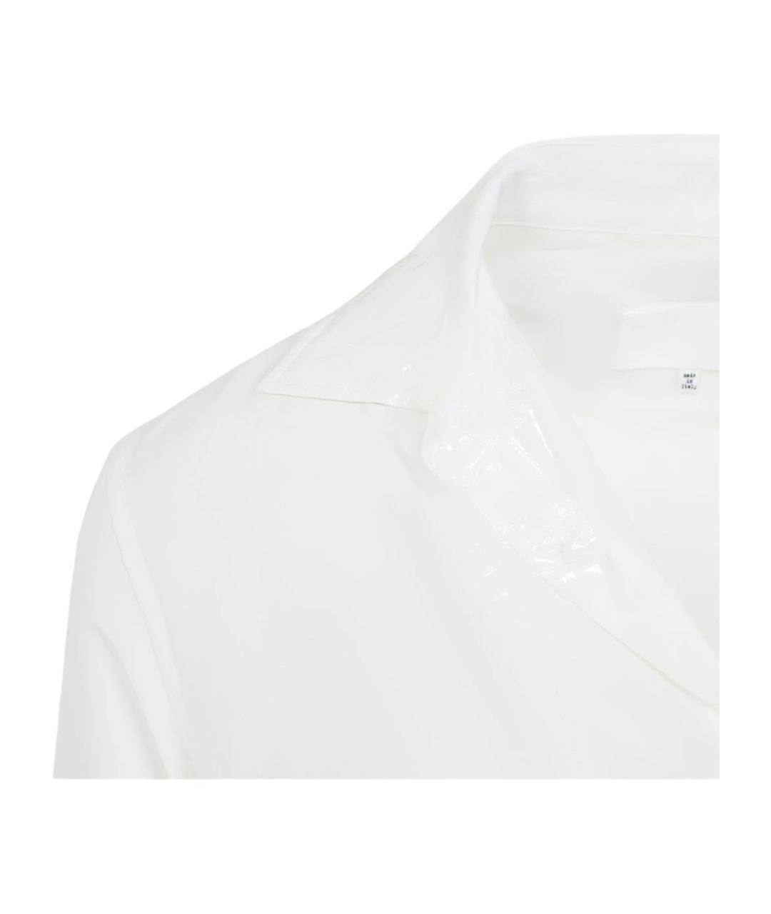 MAISON MARGIELA Белая шелковая классическая рубашка, фото 3
