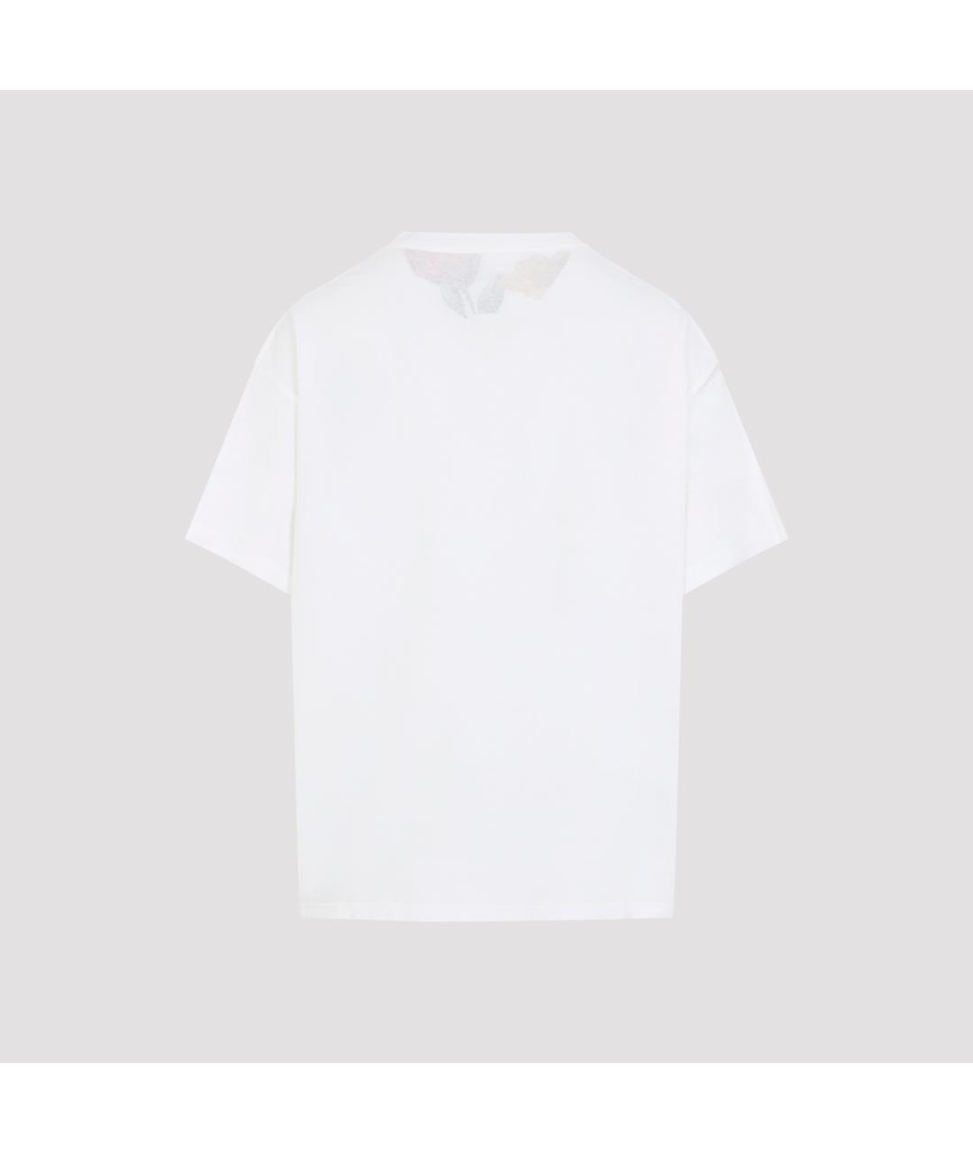 MAISON MARGIELA Белая хлопковая футболка, фото 3