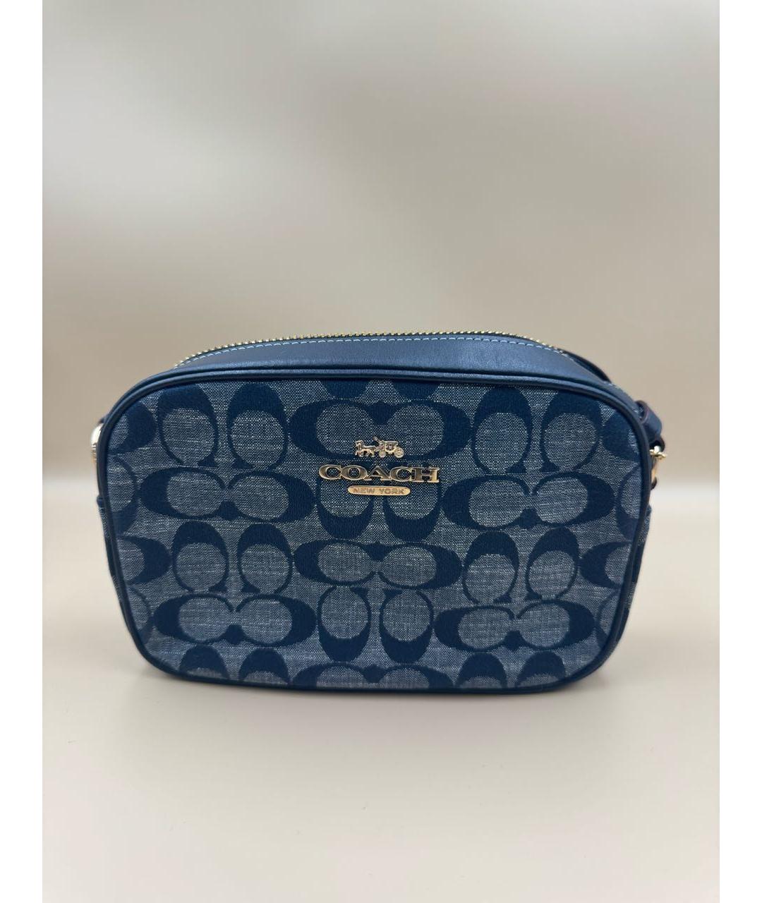 COACH Темно-синяя сумка через плечо, фото 7