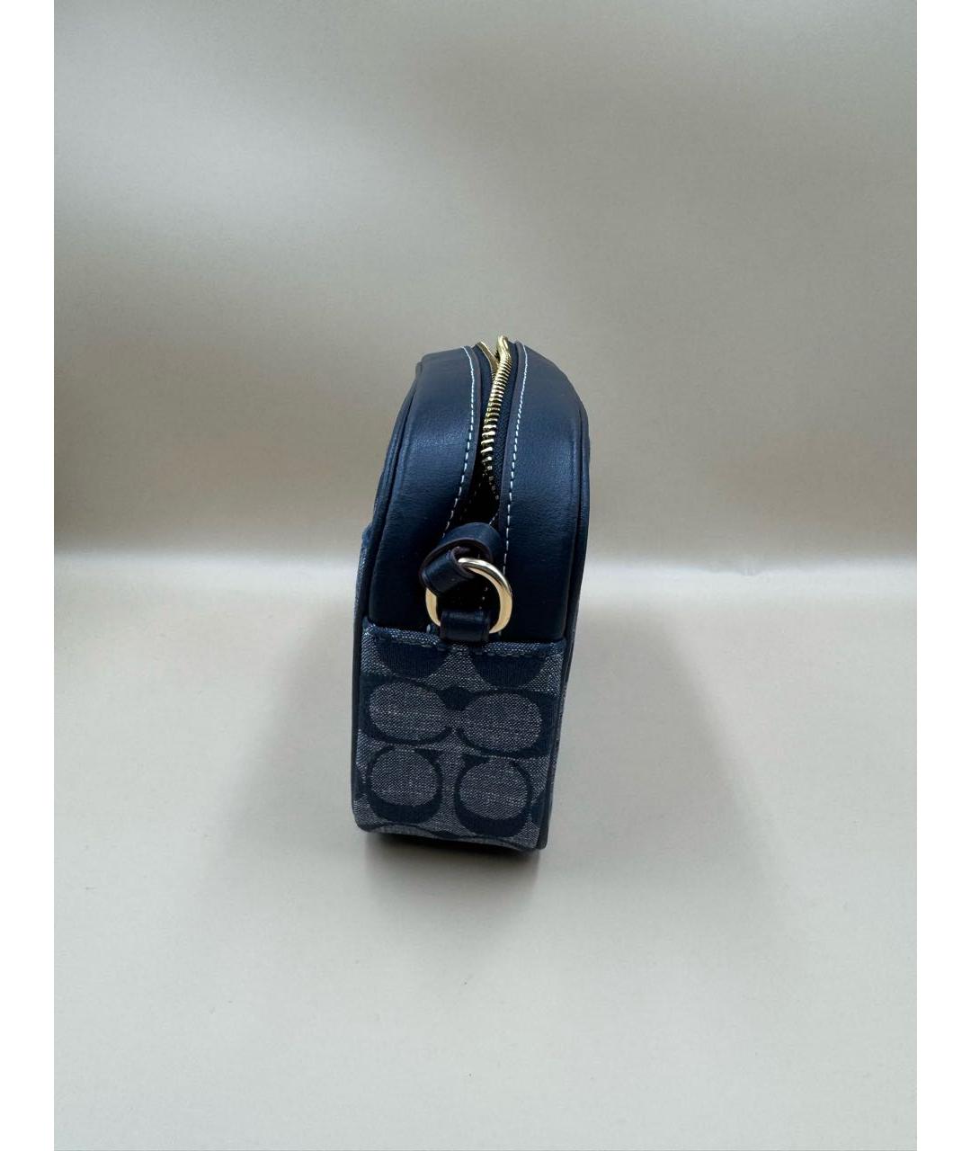 COACH Темно-синяя сумка через плечо, фото 4