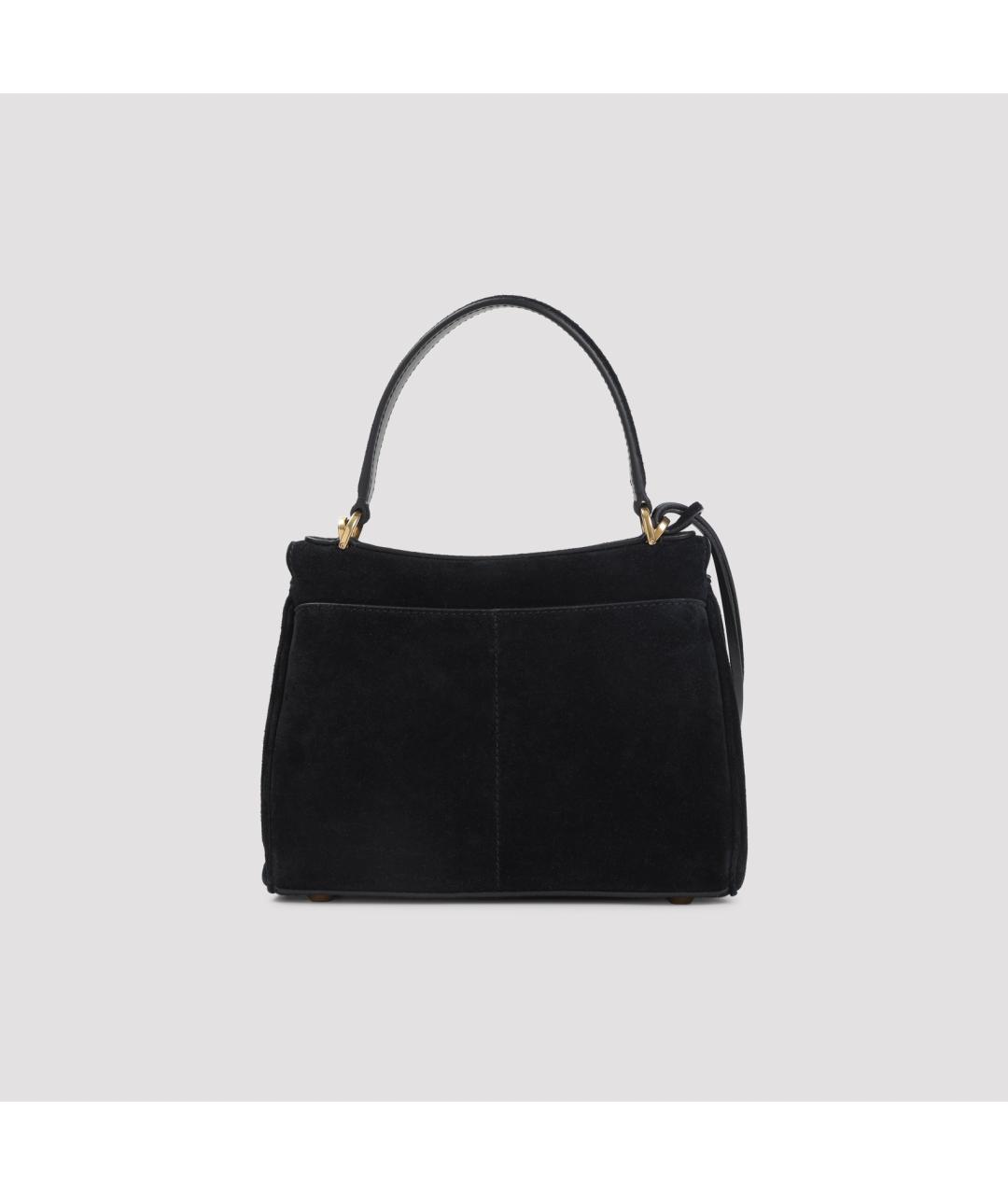 BALENCIAGA Черная замшевая сумка тоут, фото 2