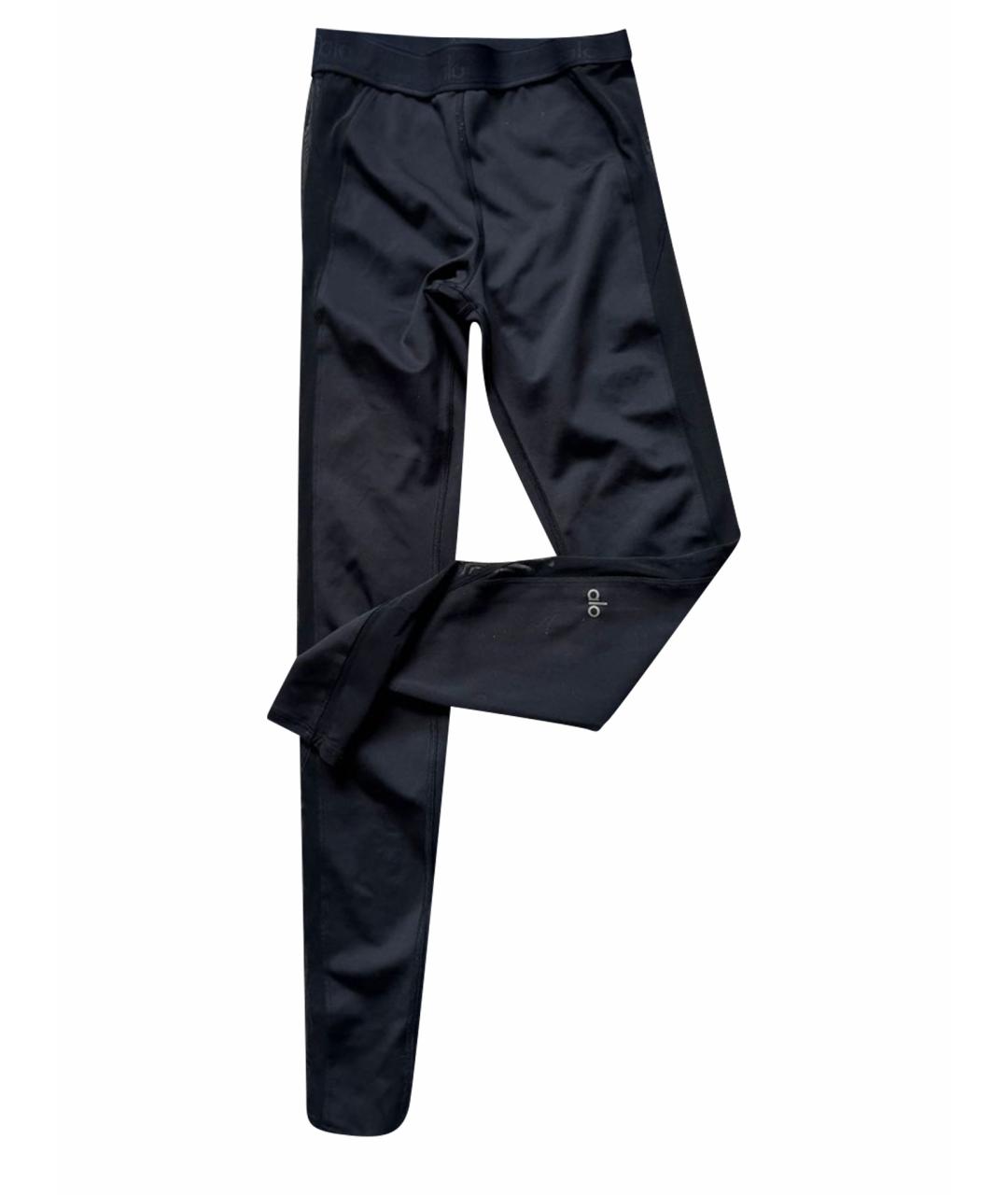 ALO YOGA Черные атласные спортивные брюки и шорты, фото 2