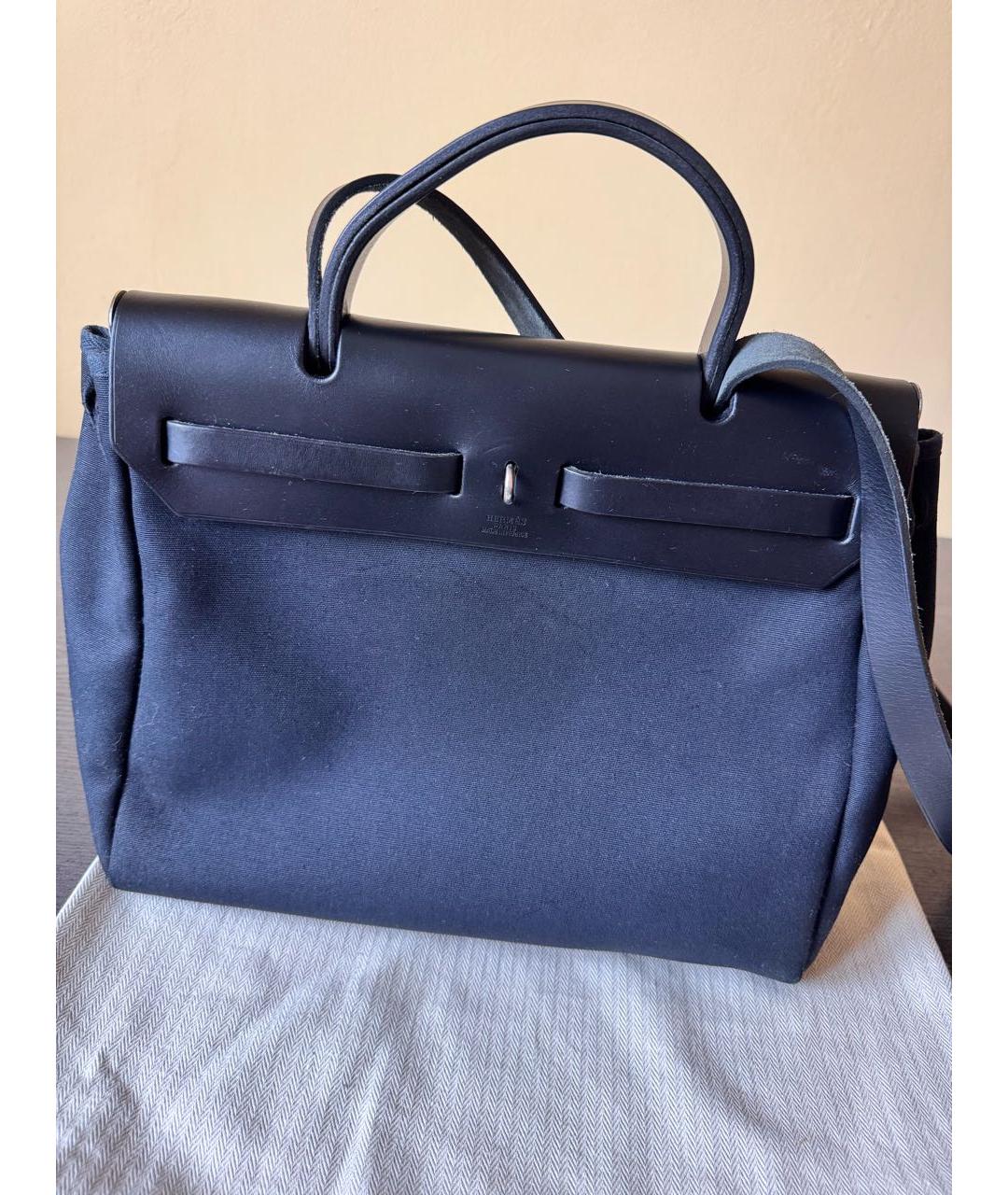 HERMES Черная тканевая сумка через плечо, фото 2