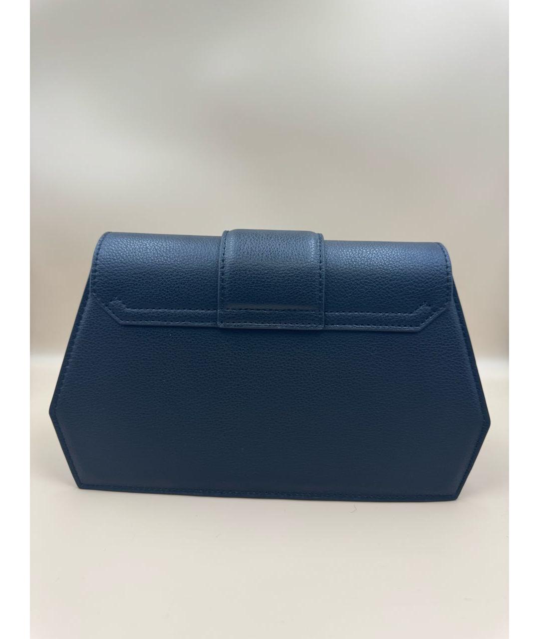 PATRIZIA PEPE Черная кожаная сумка через плечо, фото 2