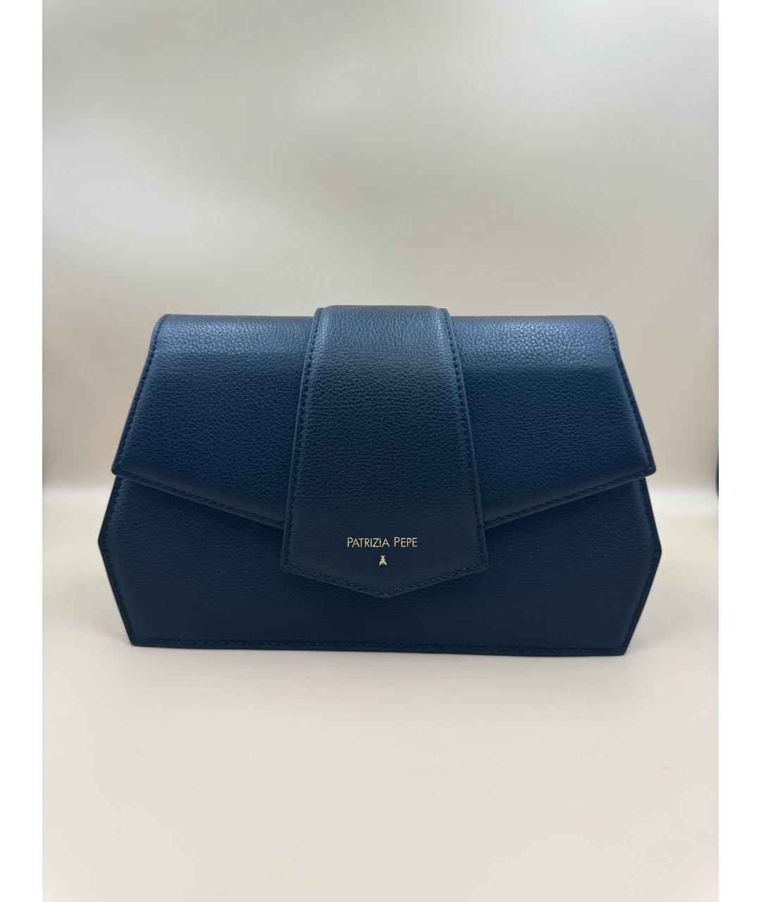 PATRIZIA PEPE Черная кожаная сумка через плечо, фото 7