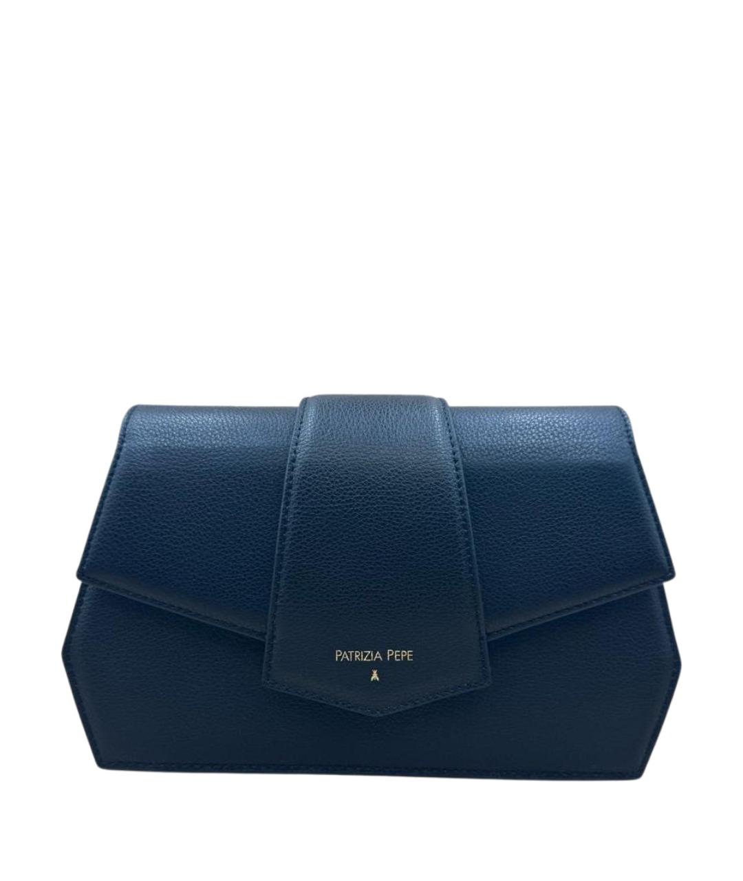 PATRIZIA PEPE Черная кожаная сумка через плечо, фото 1