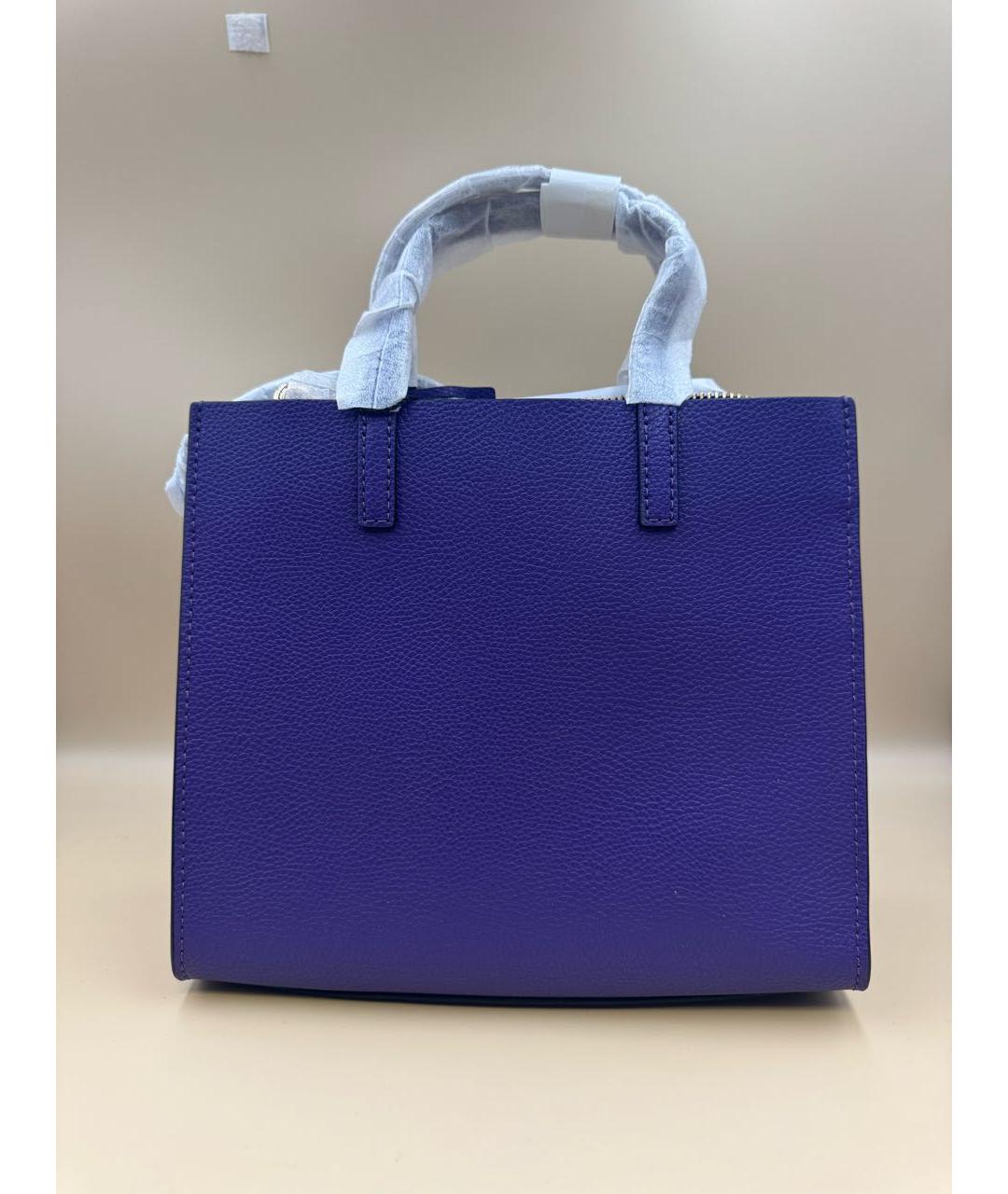 MARC JACOBS Фиолетовая кожаная сумка с короткими ручками, фото 2