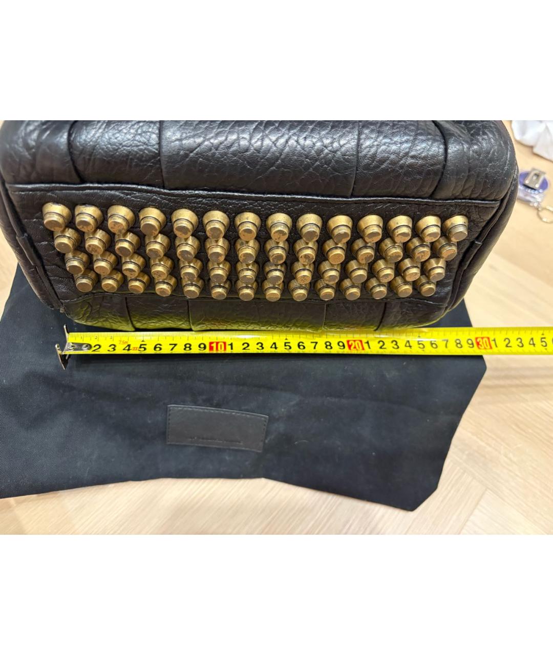 ALEXANDER WANG Черная кожаная сумка через плечо, фото 6