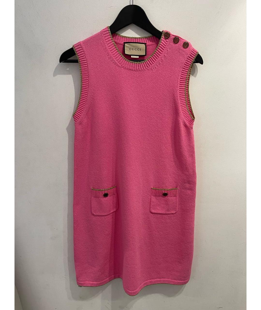 GUCCI Розовое повседневное платье, фото 9