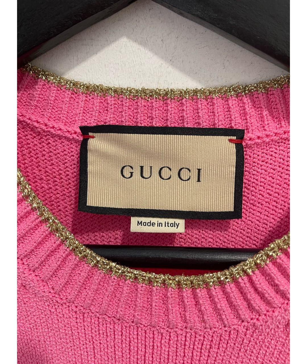 GUCCI Розовое повседневное платье, фото 3