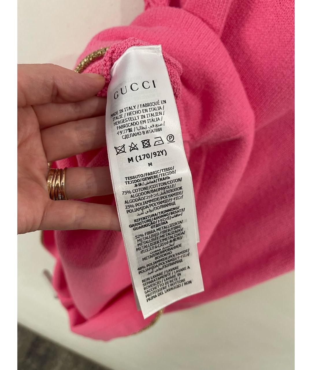 GUCCI Розовое повседневное платье, фото 8