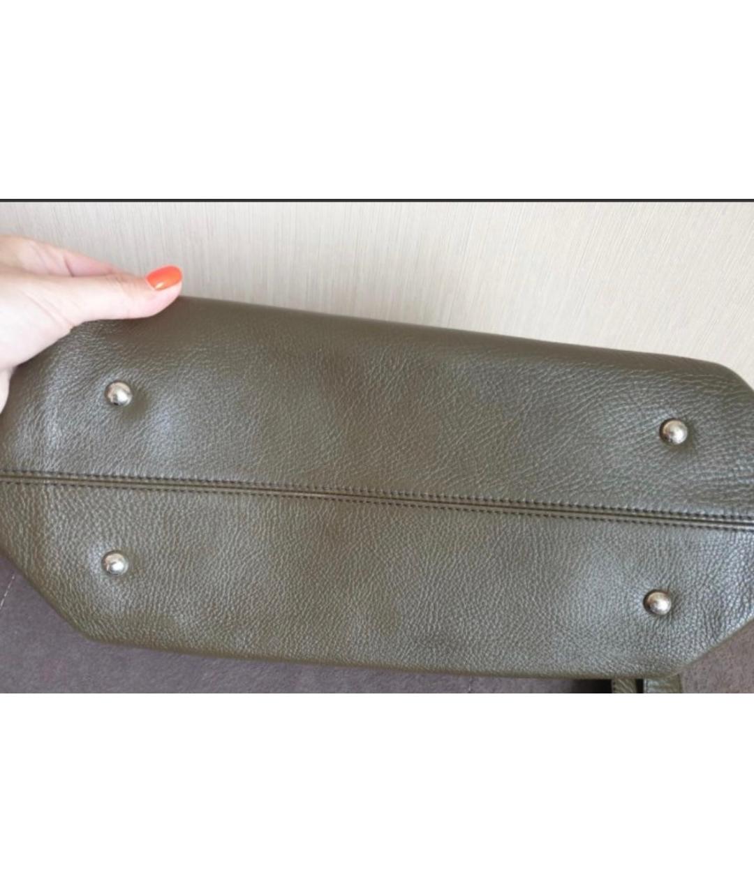 FERRAGAMO Коричневая кожаная сумка через плечо, фото 4