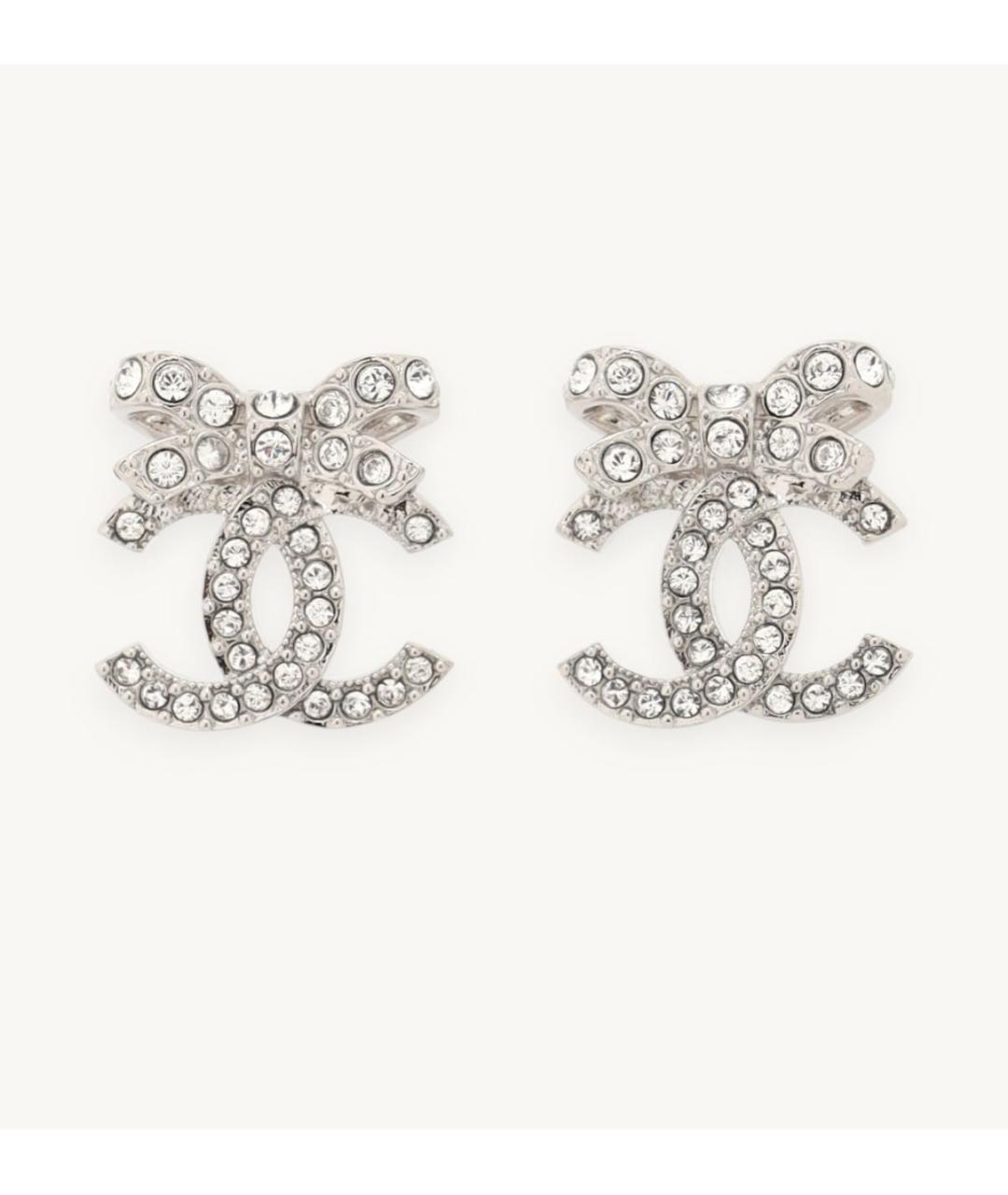 CHANEL Серебряные металлические серьги, фото 5