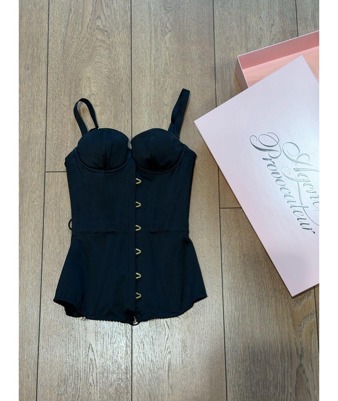 AGENT PROVOCATEUR Черный полиэстеровый корсет, фото 4