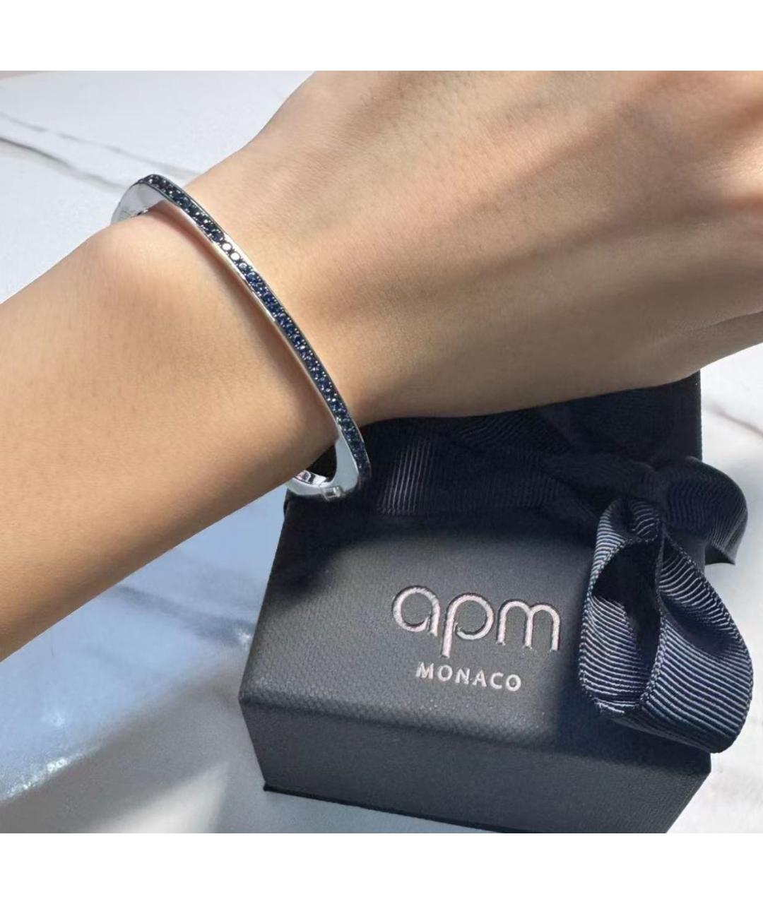 APM Monaco Темно-синий серебряный браслет, фото 6