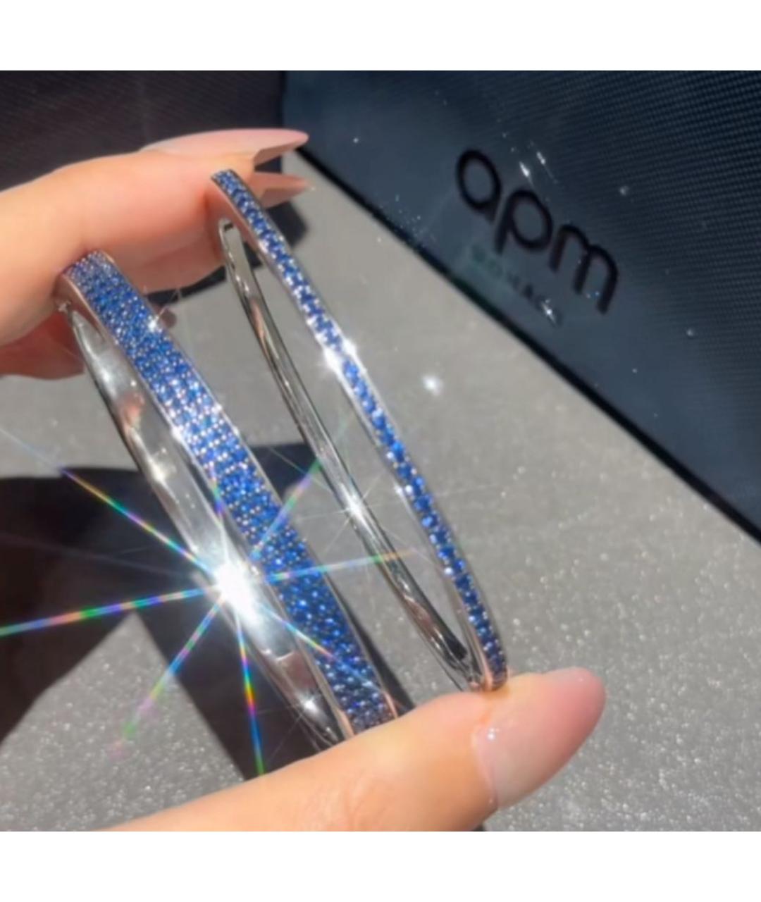 APM Monaco Темно-синий серебряный браслет, фото 4