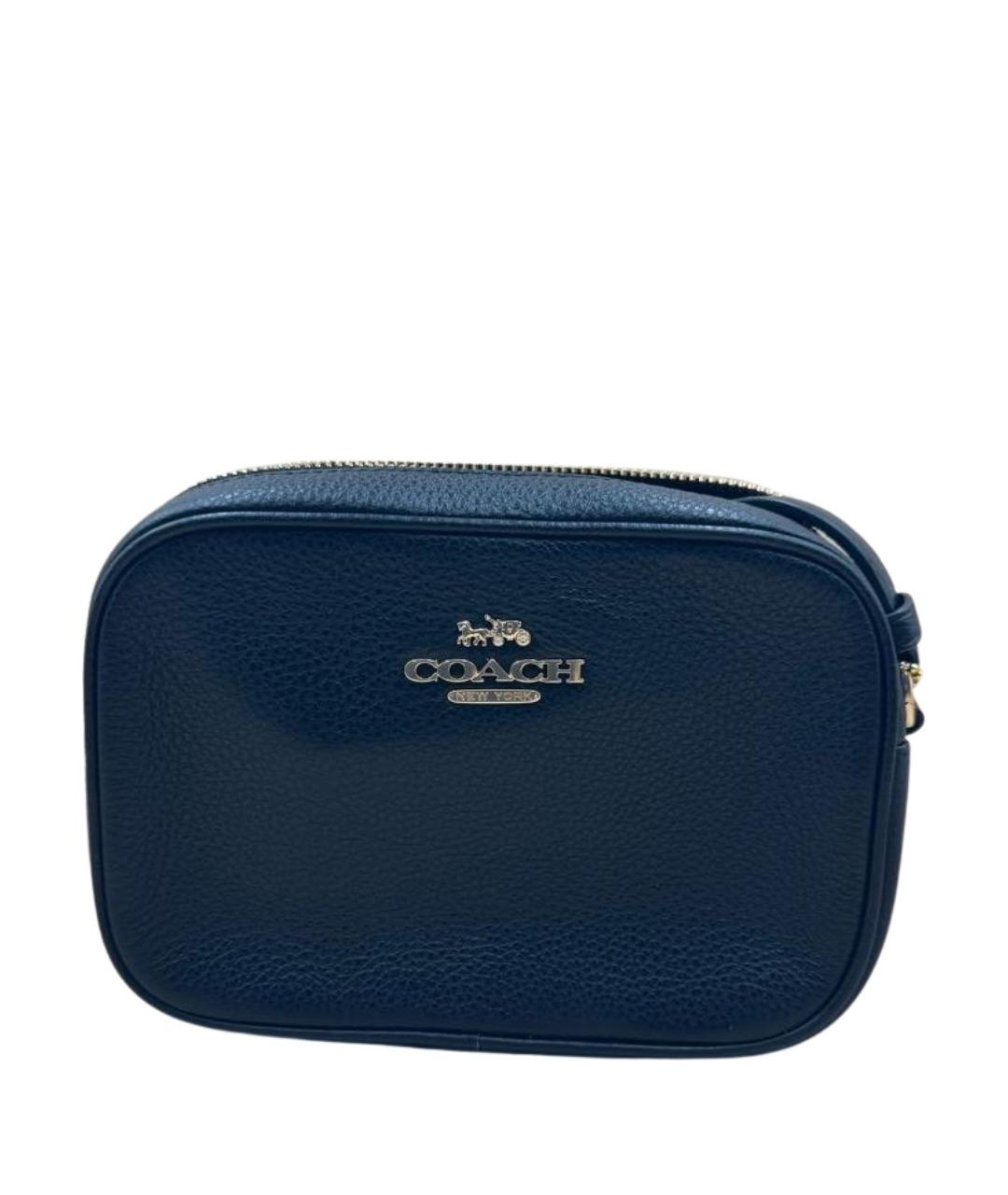 COACH Черная кожаная сумка через плечо, фото 1