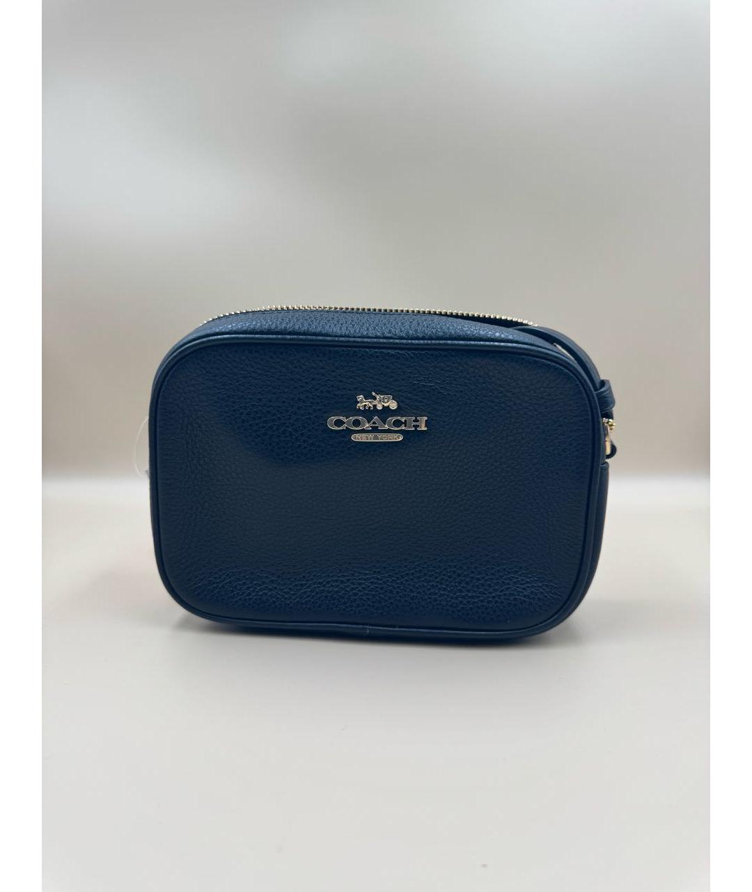 COACH Черная кожаная сумка через плечо, фото 8