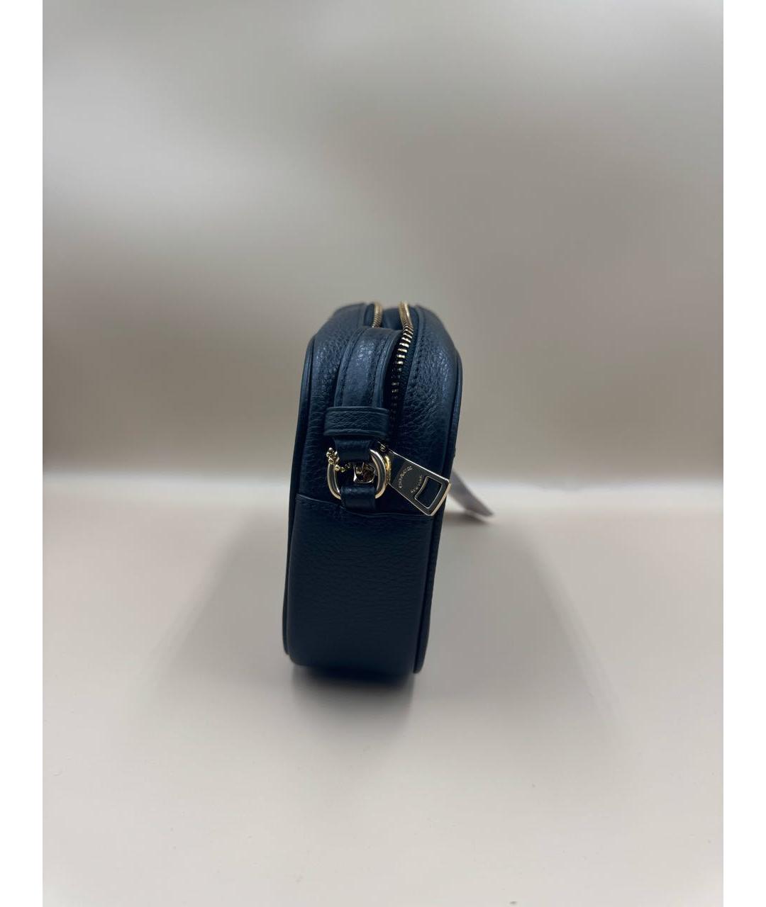 COACH Черная кожаная сумка через плечо, фото 3