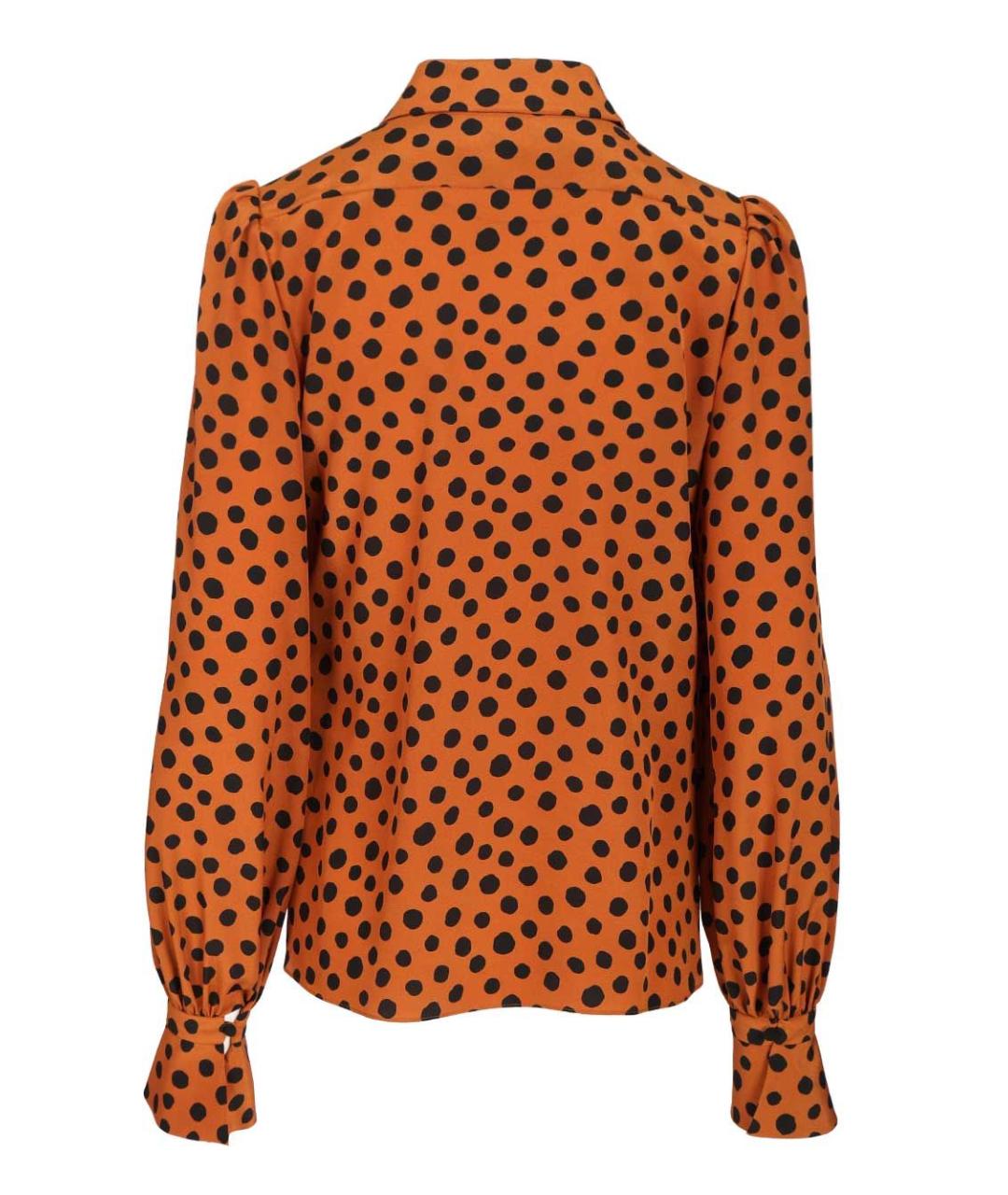 VALENTINO Коричневая шелковая рубашка, фото 2