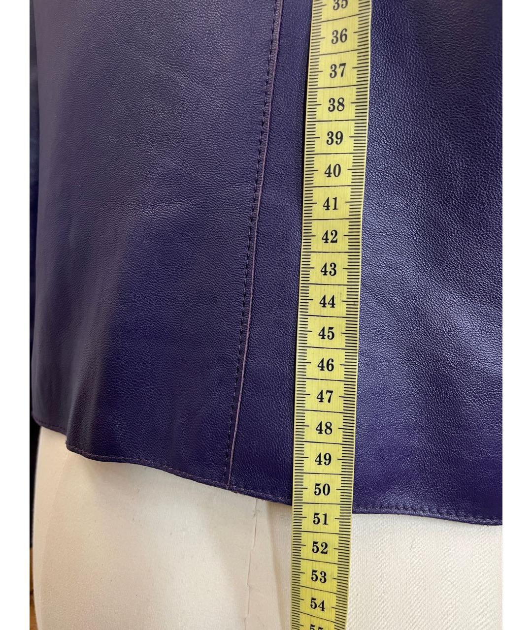 ESCADA Фиолетовая кожаная куртка, фото 8