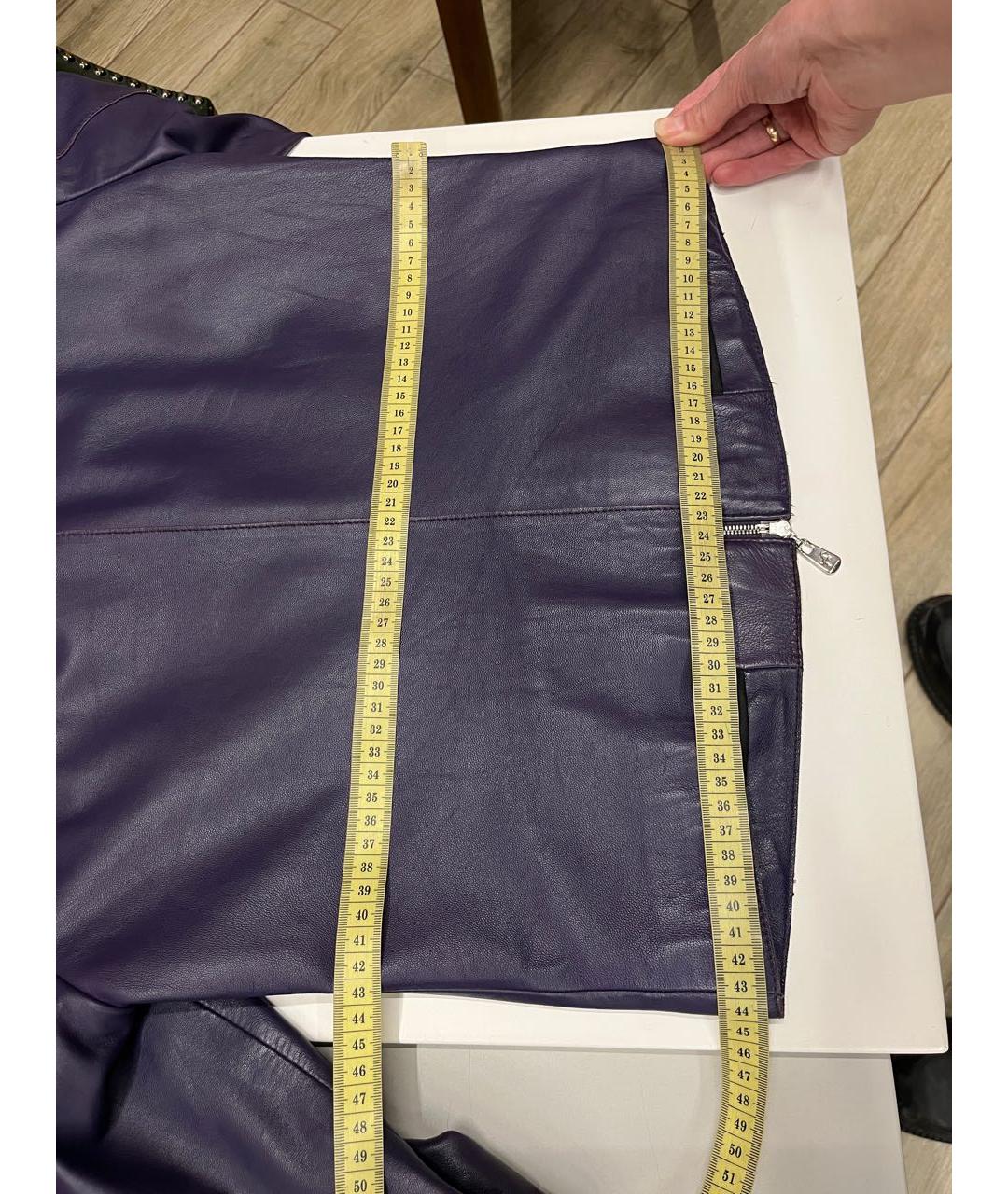 ESCADA Фиолетовая кожаная куртка, фото 2