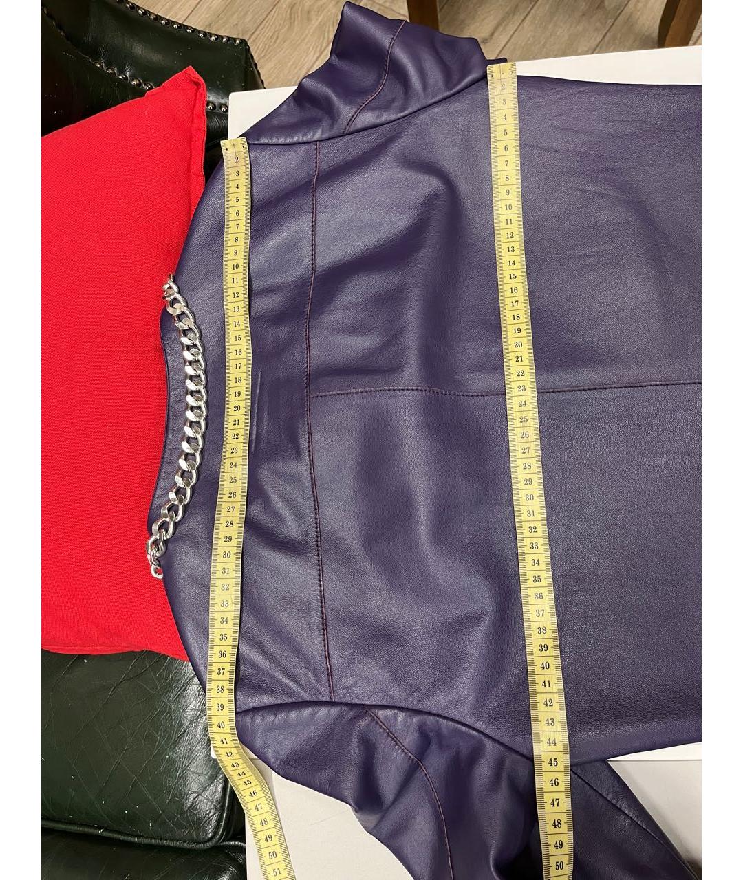 ESCADA Фиолетовая кожаная куртка, фото 3