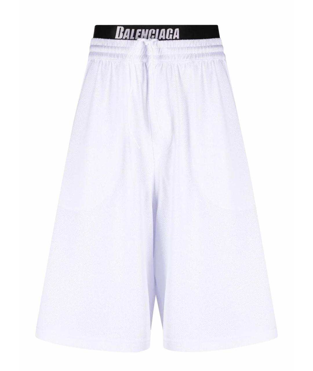 BALENCIAGA Белые синтетические шорты, фото 1