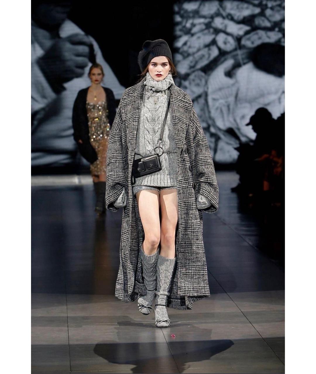 DOLCE&GABBANA Черная кожаная сумка через плечо, фото 7