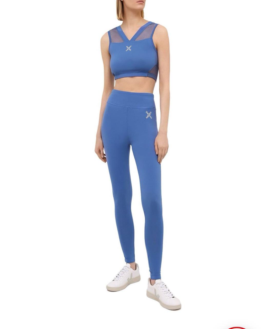 KENZO Синие полиамидовые спортивные брюки и шорты, фото 2