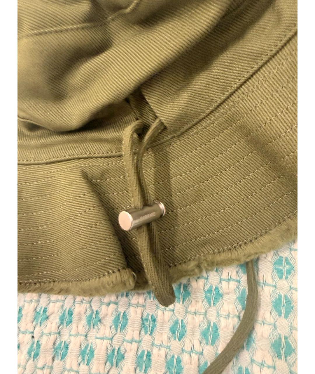JACQUEMUS Хаки хлопковая панама, фото 5