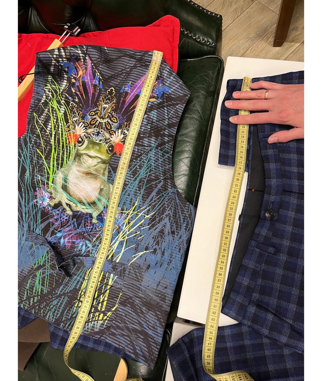 ETRO Темно-синий костюм-тройка, фото 7